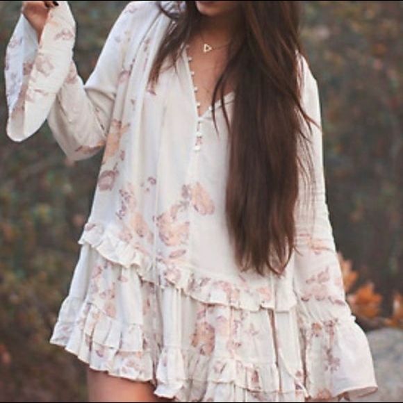 Free People Tops - Free People Clover Field Printed Tunic Dress